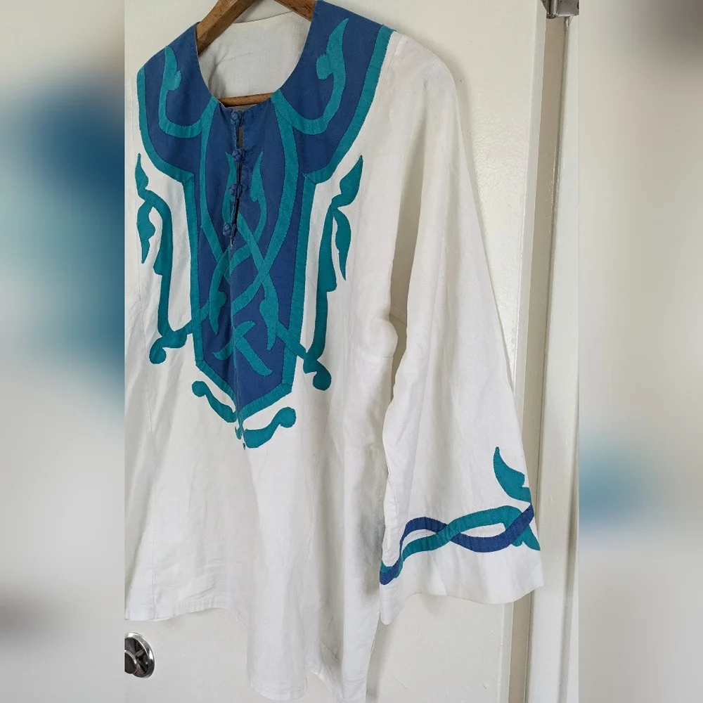 OOAK Vintage Handmade Embroidered Tunic - Picture 6 of 13